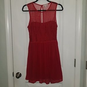 Delia's red lace dress